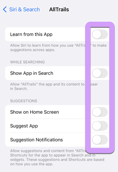 five things you forgot locking down your kids iPhone: turn off all app Siri connections for safety