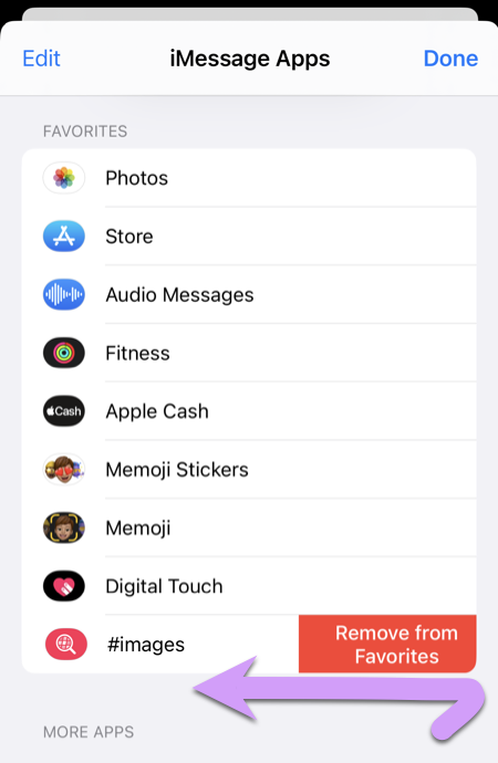 five things you forgot locking down your kids iPhone: swipe left to remove #images from favorites