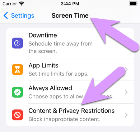 five things you forgot locking down your kids iPhone: go to Settings > Screen Time > Content & Privacy Restrictions
