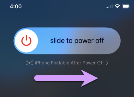five things you forgot locking down your kids iPhone: hold down side and volume down buttons to power off